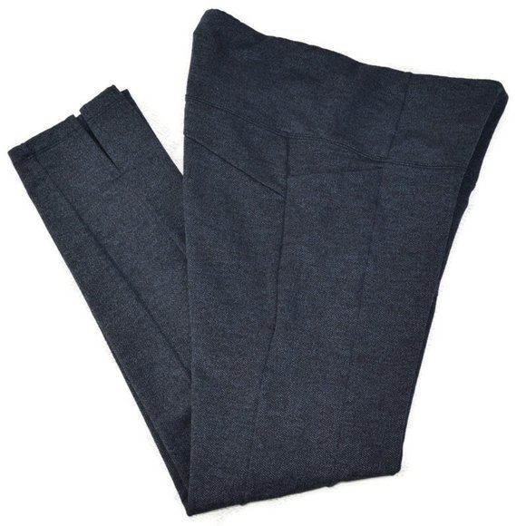 Athleta Herringbone Mercer Tights Leggings Textured Thick Yoga Pants Navy Blue S - Picture 1 of 16